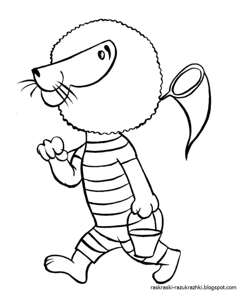 Лев Бонифаций раскраска