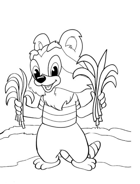 Герои мультфильма крошка енот