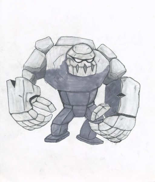 Голем клеш рояль рисунок