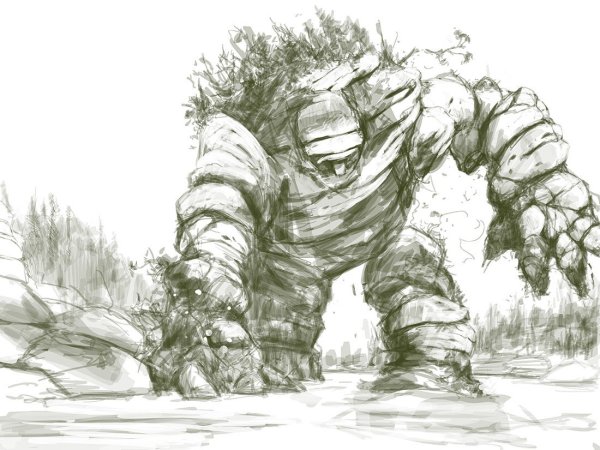 Нарисованный голем