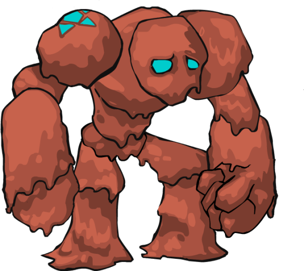 Голем мультяшные рисунок