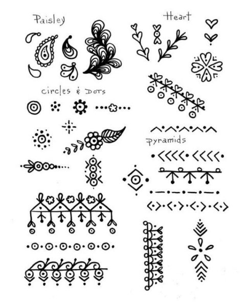 Мехенди эскизы для начинающих пошагово