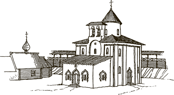 Георгиевская Церковь Старая Ладога реконструкция