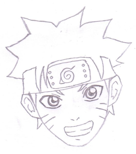 Наруто для срисовки лёгко