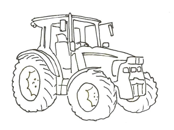 Трактор для рисования для детей