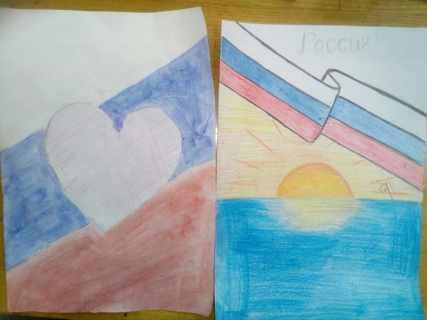 Рисунки кот Дню России