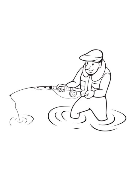 Нарисованный Рыбак