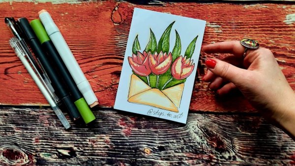 Скетчи маркерами