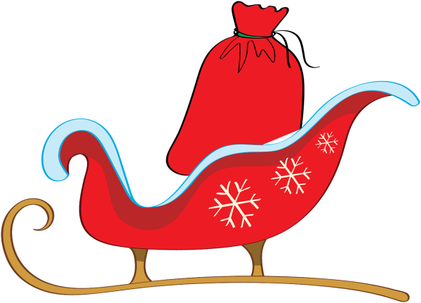 Сани Деда Мороза рисунок