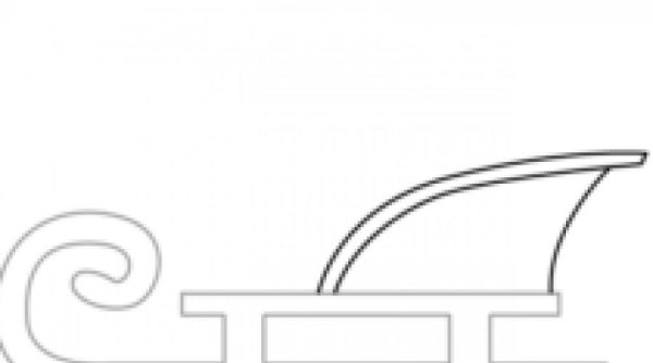 Сани Деда Мороза карандашом