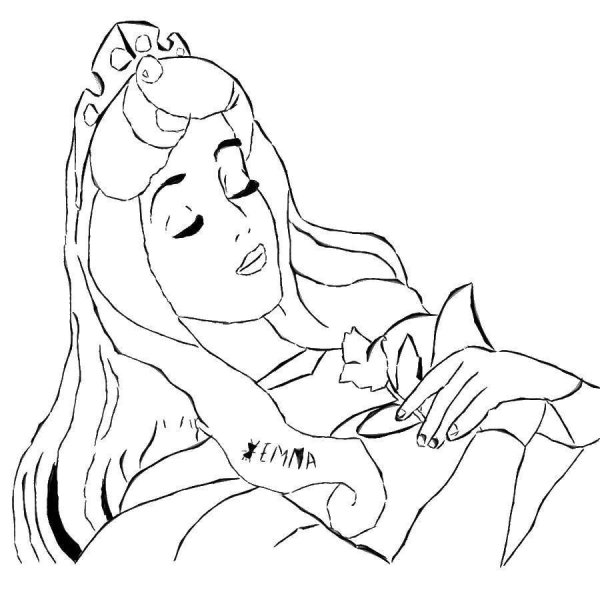 Шарль Перро спящая красавица раскраска