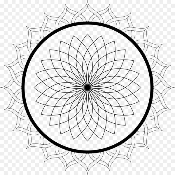 Мандала простая вектор