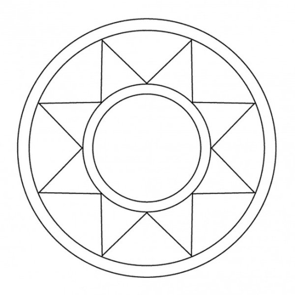 Геометрический узор в круге