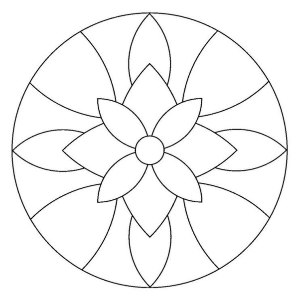 Рисование узора в круге