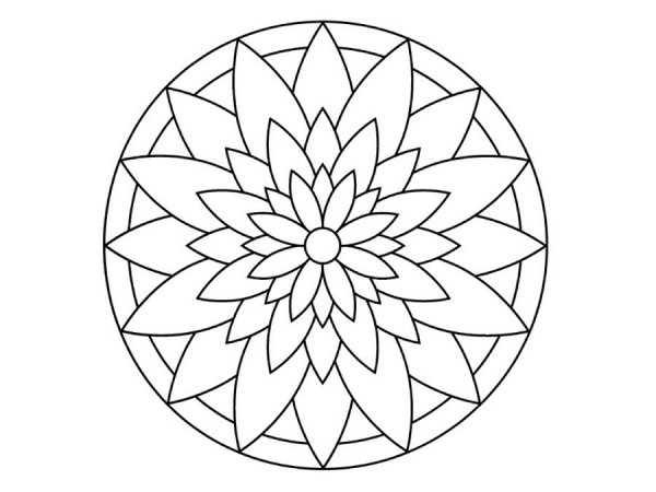 Простые мандалы для детей