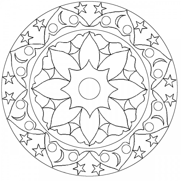 Узор в круге