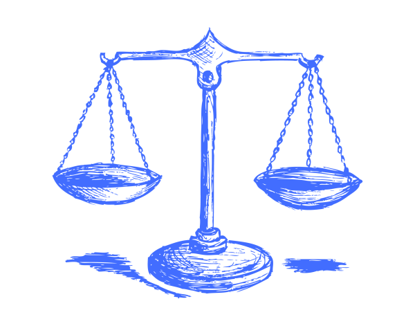 Весы карандашом