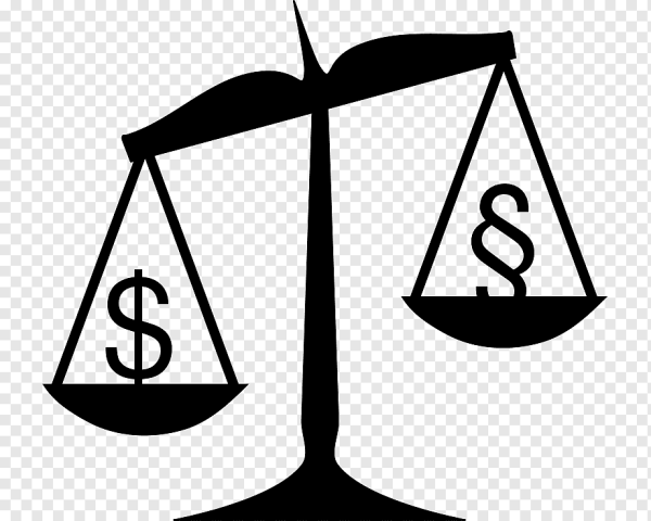 Рисунок весов с чашами