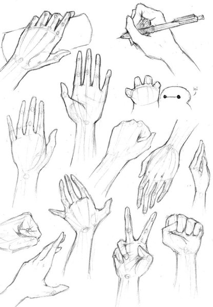 Кисть руки рисунок