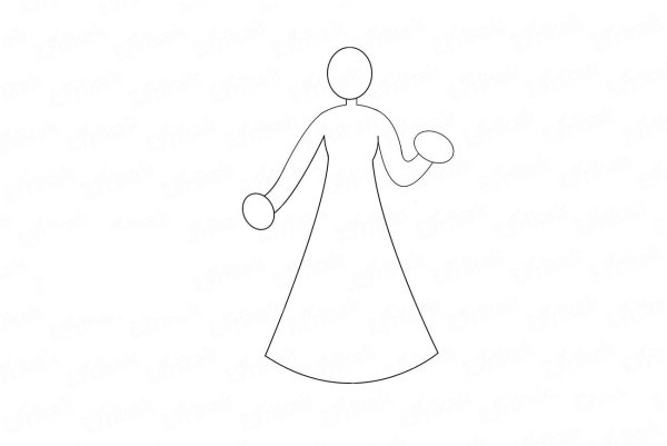 Поэтапное рисование Деда Мороза и Снегурочки