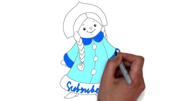 Рисунок на новый год пошагово