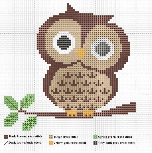 Монохромная вышивка схемы маленькие
