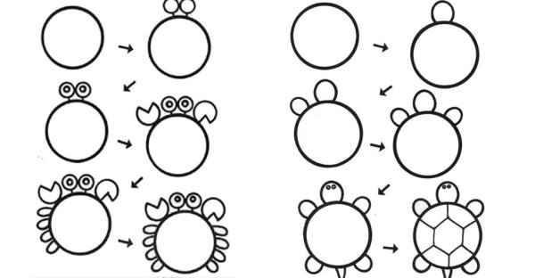 Рисование по схемам для дошкольников