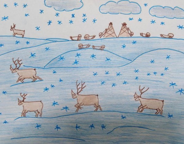 Рисование тундра