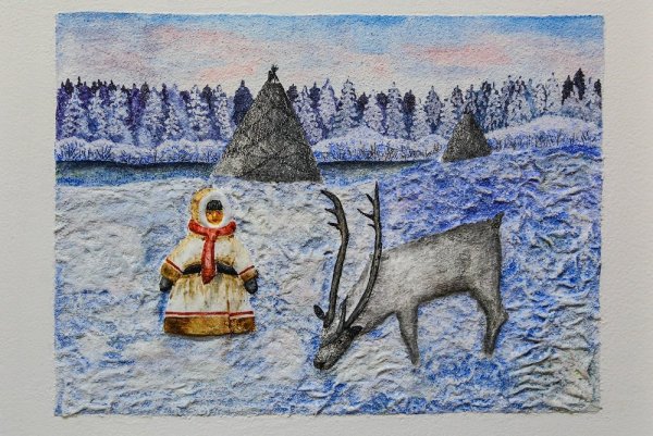 Нарисовать тундру