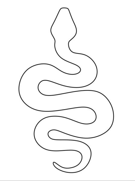 Трафарет змеи