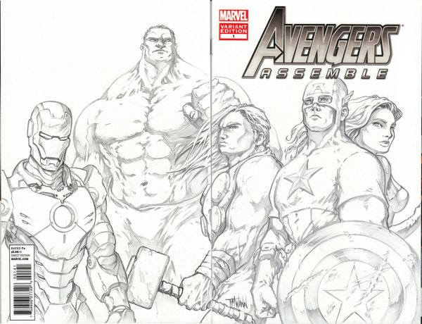 Нарисовать Мстителей поэтапно