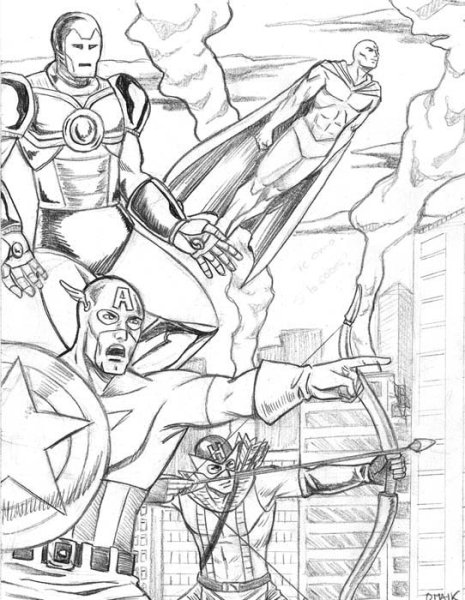 Детские рисунки Мстителей