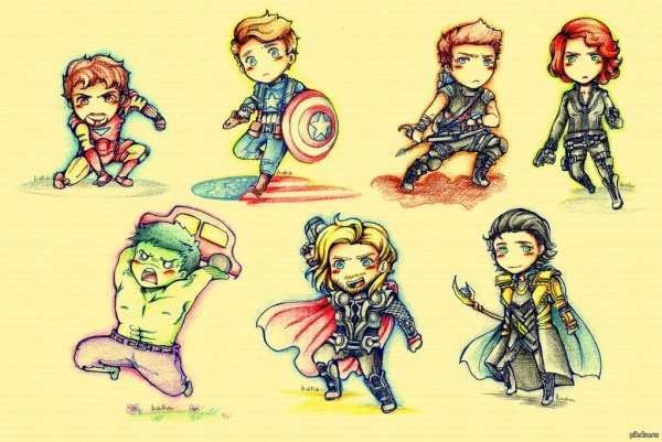 Мстители рисунок карандашом