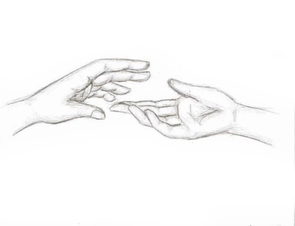 Руки карандашом для срисовки