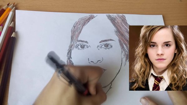 Нарисовать Гермиону Грейнджер