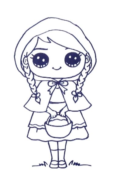 Красная шапочка рисовать