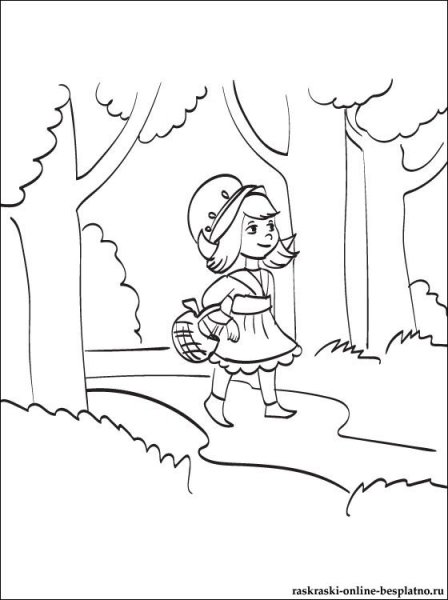 Шарль Перро красная шапочка нарисовать