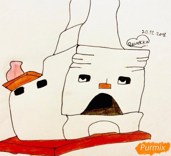 Печка рисунок