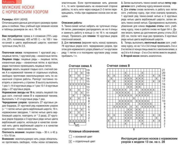Узоры для вязания носков спицами схемы и описание