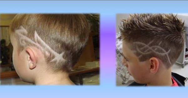 Стрижки для мальчиков с узорами