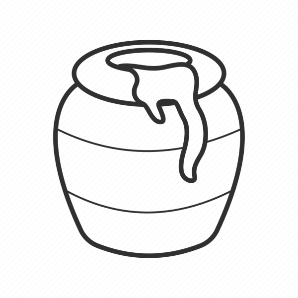 Мед раскраска