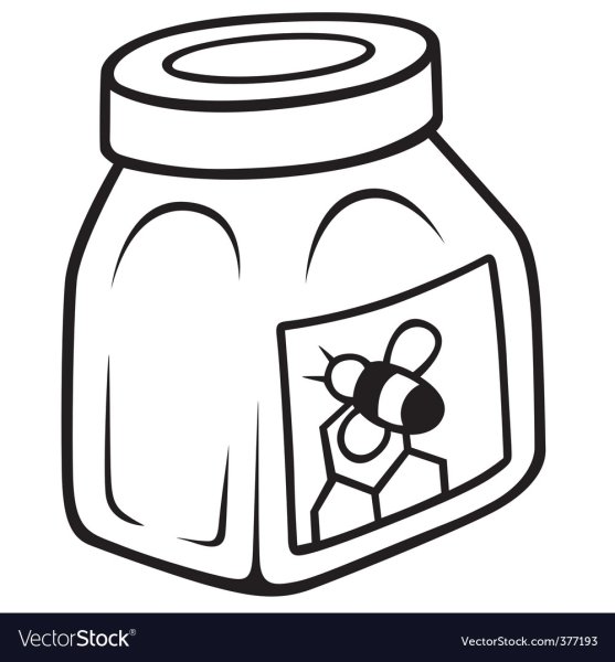 Мед раскраска