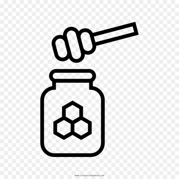 Мед раскраска для детей