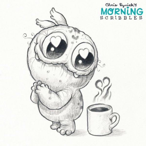 Монстрики для срисовки карандашом