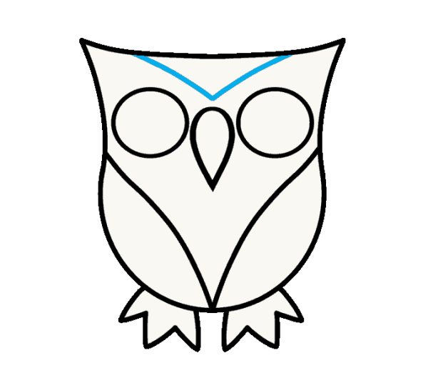 Рисунки для срисовки лёгкие Совушки