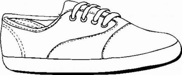 Трафарет ног для рисования обуви