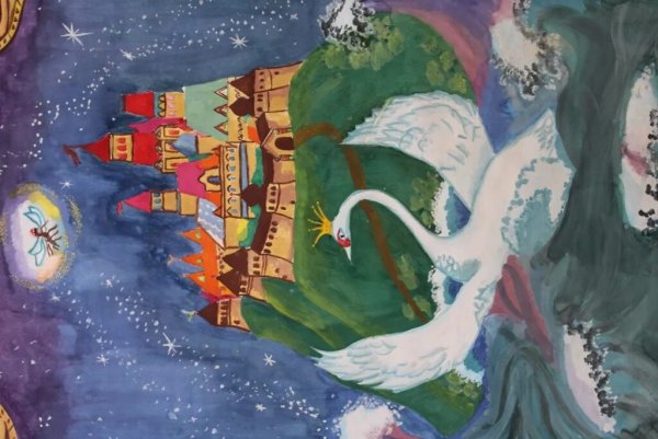 Рисунки к сказке о царе Салтане Пушкина