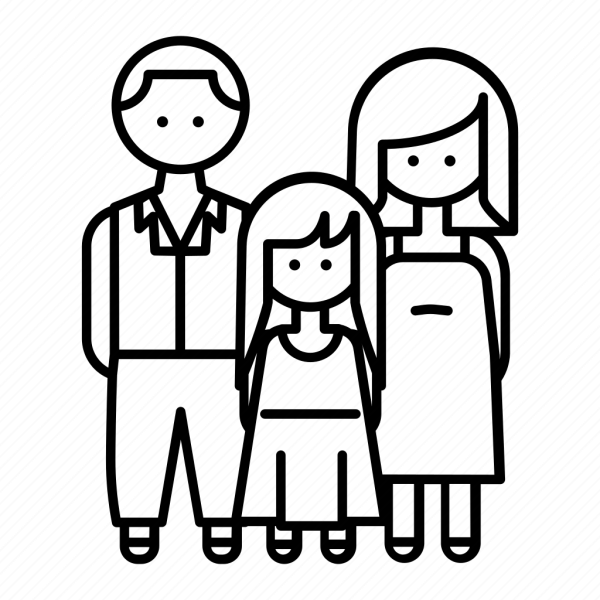 Семья рисунок карандашом