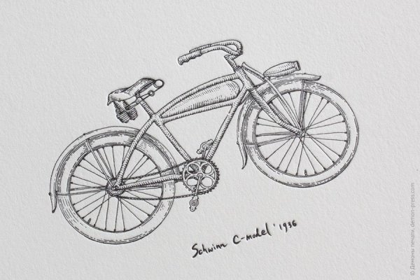Велосипед карандашом