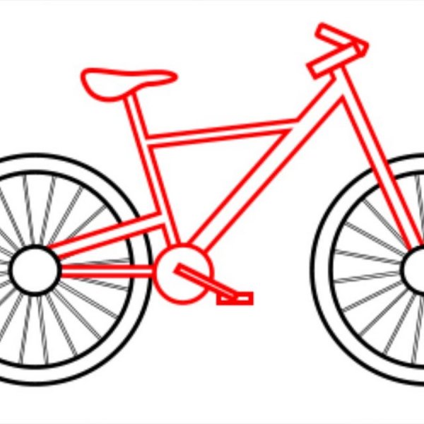 Урок рисования для детей велосипед